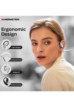 Monster Monster Open Ear AC360, Wireless Bluetooth Rotary Earphone, with Lanyard, Upgraded Bluetooth 5.4, Touch Control, 24h Long Battery Life, IPX5 Waterproof, Long Wear Comfortable and Not Tired  - Image 2