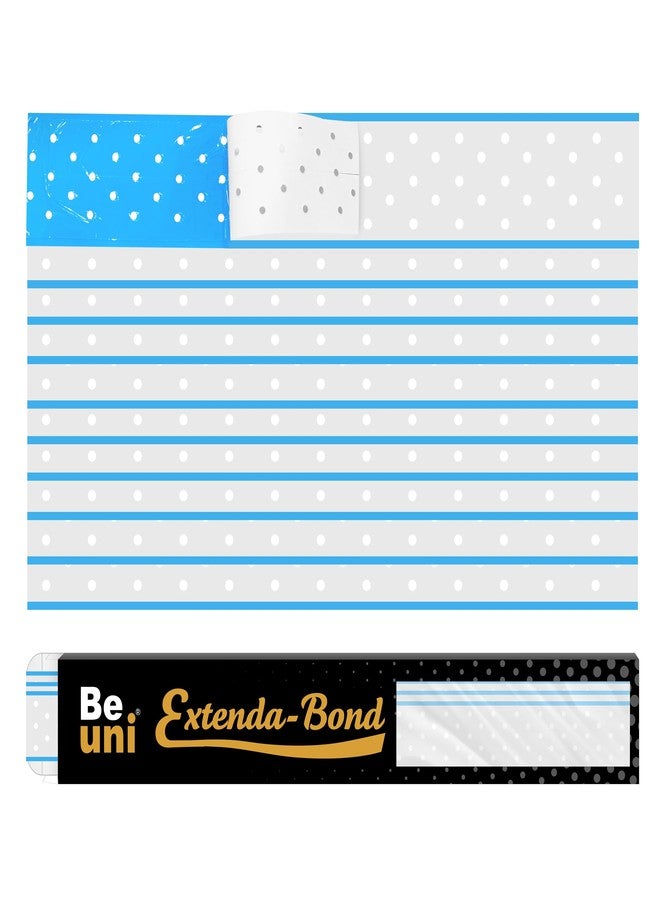 Beuni Extenda Bond Plus Hair Patch Tape With Holes Skin Friendly Double Sided Transparent Wig Tape Waterproof Heat Resistant Strong Hold For Hair Systems Size 1 1/2 Inch X 12 Inch (Blue) 5 Strips - Image 1