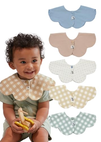 Konny Baby Bibs 360 Rotate Super Absorbent QuickDry 357Pack Teething Drooling Boys Girls Baby Essentials - Image 1