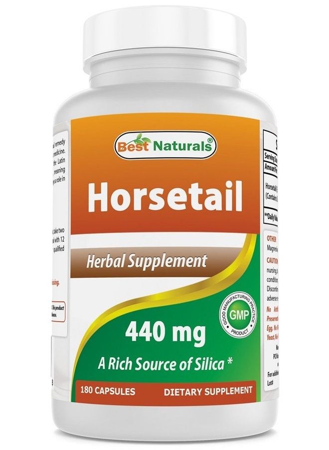 Best Naturals Horsetail 440 mg 180 Capsules  - Image 1