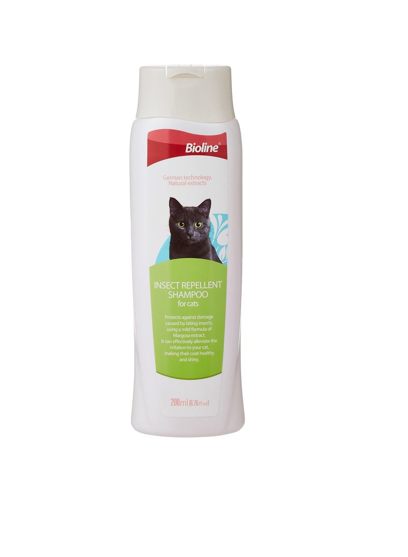 Bioline Bioline Insect Repellent Shampoo for Cats 250 ml - Image 1