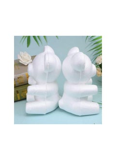 WYBOT 10pcs Foam Bear Shapes 20cm Polystyrene Styrofoam Modelling Foam Mould for DIY Rose Bear Flower Arrangements Crafts  - Image 4
