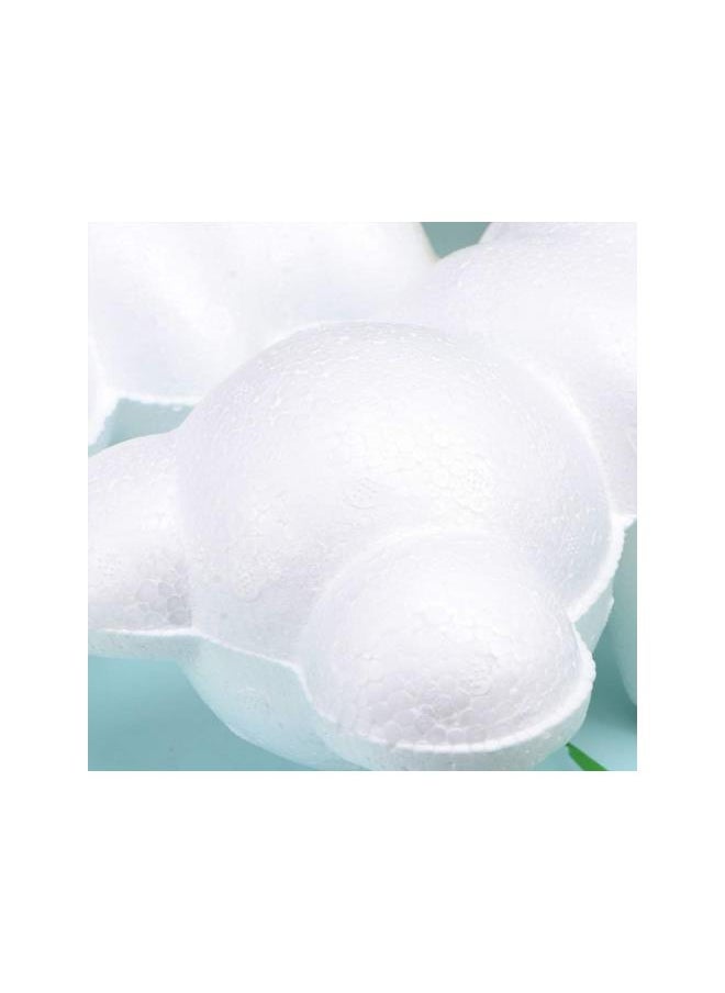 WYBOT - 10pcs Foam Bear Shapes 20cm Polystyrene Styrofoam Modelling Foam Mould for DIY Rose Bear Flower Arrangements Crafts - Image 1