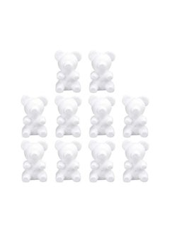 WYBOT 10pcs Foam Bear Shapes 20cm Polystyrene Styrofoam Modelling Foam Mould for DIY Rose Bear Flower Arrangements Crafts  - Image 1