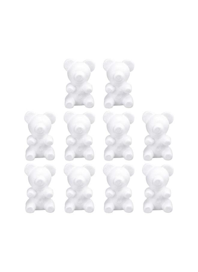 WYBOT - 10pcs Foam Bear Shapes 20cm Polystyrene Styrofoam Modelling Foam Mould for DIY Rose Bear Flower Arrangements Crafts - Image 1