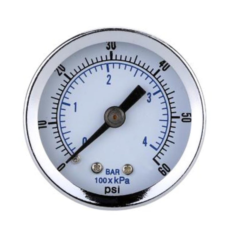 PartyKindom مقياس الضغط الرقمي 0-60 رطل لكل بوصة مربعة مقياس مزدوج لمضخة الهواء وبئر المياه قطعة واحدة - Image 1