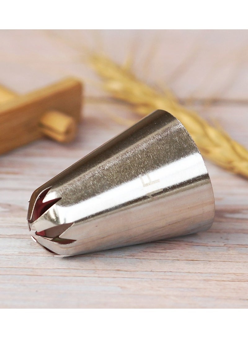 إم آر إف 3pcs 1F حجم كبير ساكورا أنابيب الفولاذ المقاوم للصدأ فوهة التجمد ، مناسبة للزينة كريم والكعك والكعك - مثالية لصنع الخبز - Image 5