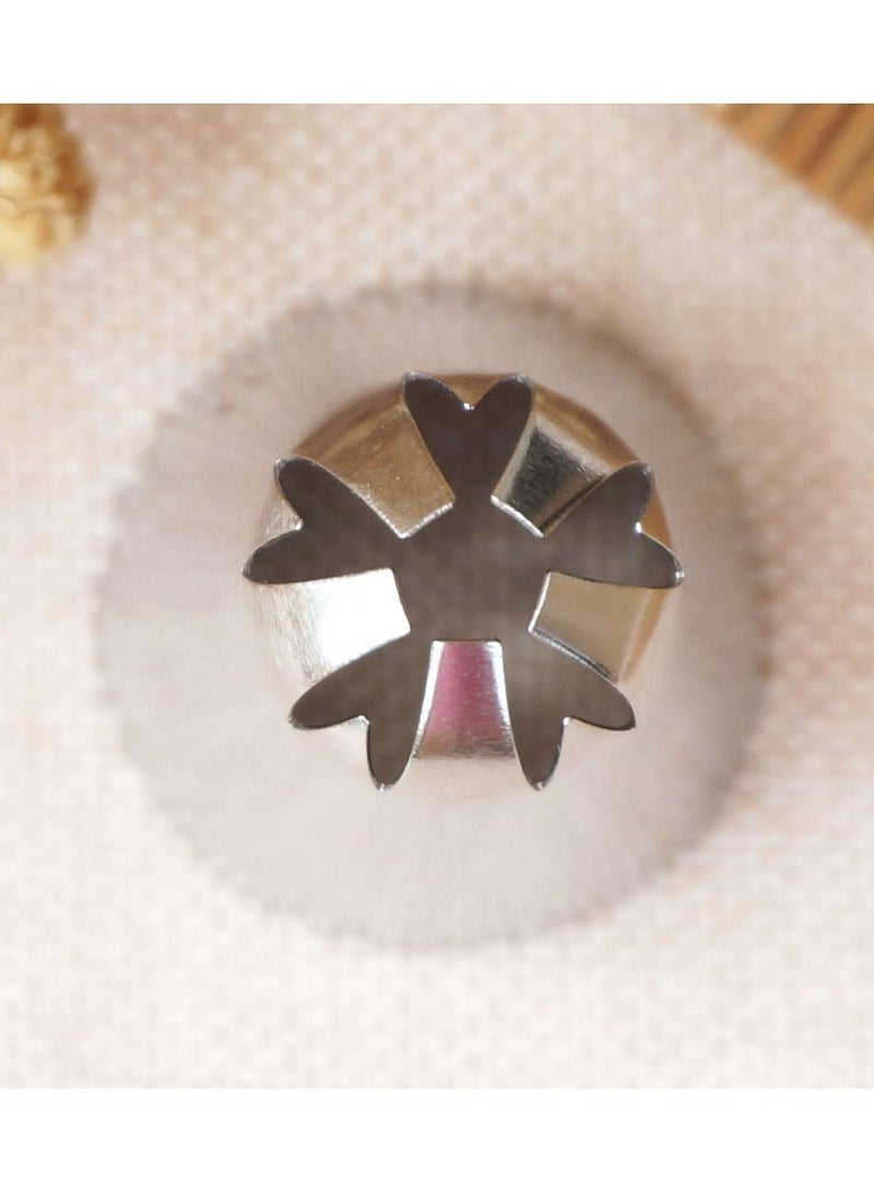 إم آر إف 3pcs 1F حجم كبير ساكورا أنابيب الفولاذ المقاوم للصدأ فوهة التجمد ، مناسبة للزينة كريم والكعك والكعك - مثالية لصنع الخبز - Image 4