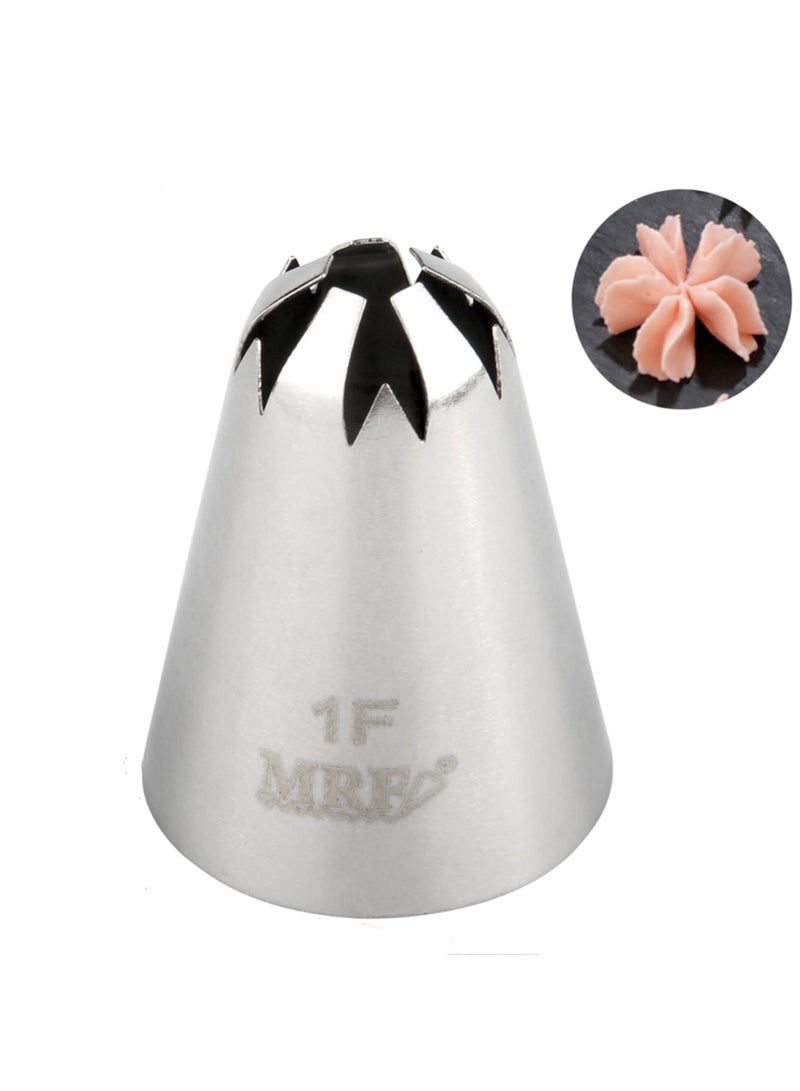 إم آر إف 3pcs 1F حجم كبير ساكورا أنابيب الفولاذ المقاوم للصدأ فوهة التجمد ، مناسبة للزينة كريم والكعك والكعك - مثالية لصنع الخبز - Image 2