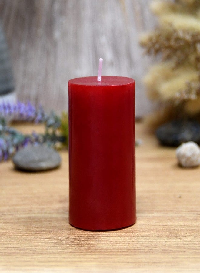 Jeco 2" Diameter x 3" H Red Pillar Candle - Image 2