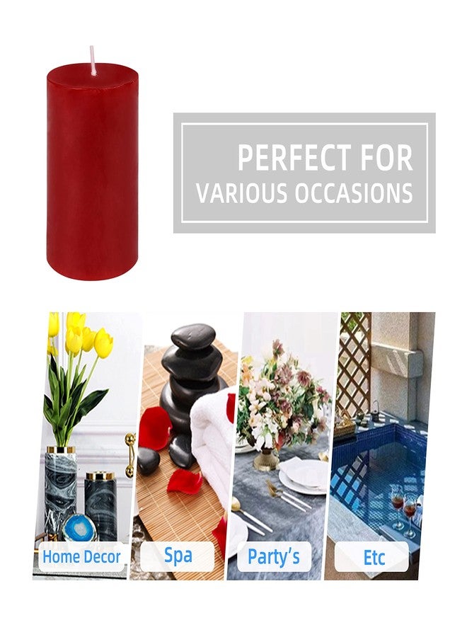 Jeco 2" Diameter x 3" H Red Pillar Candle - Image 5
