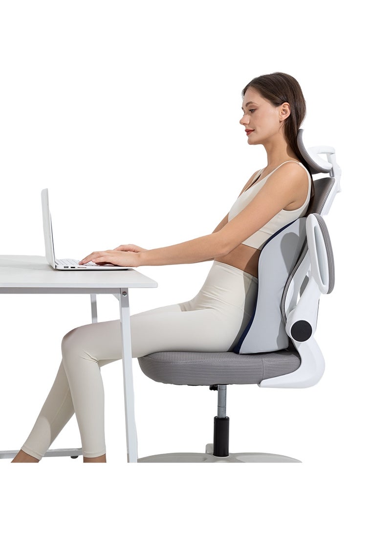 Nexa World Best Lumbar Support Pillow for Office Chair Memory Foam Back Cushion for Back Pain Relief Improve Posture Large Back Pillow for Car, Computer Chair, Recliner Breathable Mesh Cover - Image 5