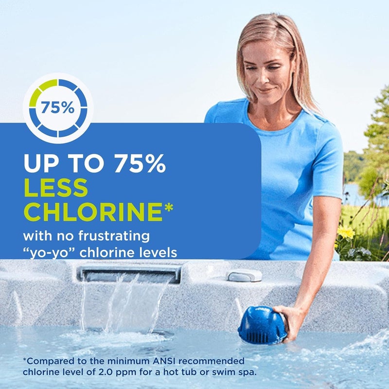 Frog @Ease Floating System for Hot Tubs - Quick & Easy Self-Regulating Hot Tub Sanitizer - Hot Tub Maintenance System with Sanitizing Minerals & SmartChlor Technology - Image 4