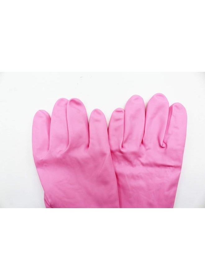 yongsheng 2 Pair Dishwashing Cleaning Household Gloves with Cotton Lining, Reusable Non-slip Waterproof Kitchen Gloves-Random style  - Image 4