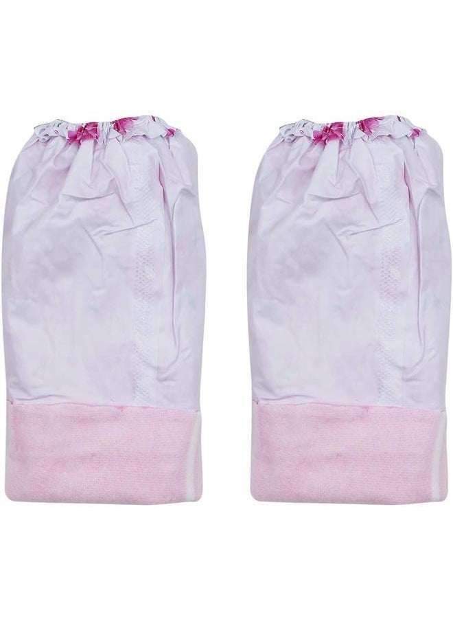 yongsheng 2 Pair Dishwashing Cleaning Household Gloves with Cotton Lining, Reusable Non-slip Waterproof Kitchen Gloves-Random style  - Image 5