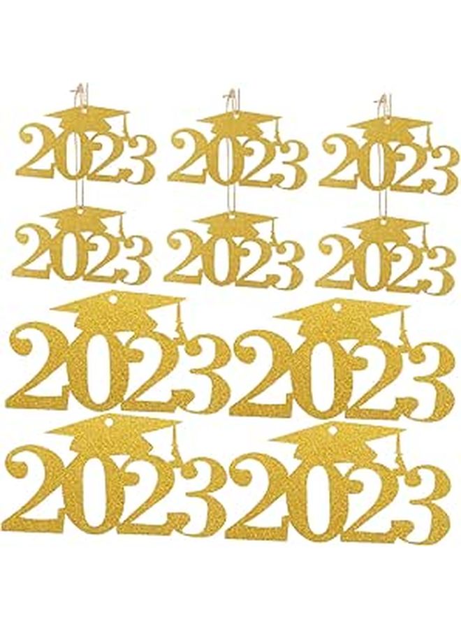 30 قطعة من بطاقات الزينة اللامعة لحفلة التخرج لعام 2023 - Image 1