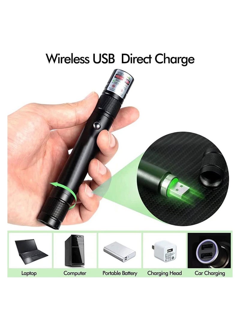 Cool Baby - COOLBABY Rechargeable Laser Pointer High Power Green Laser Pointer Tactical Long Range Laser Green Light Pointer for Outdoor Astronomy Camping Hunting - Image 1