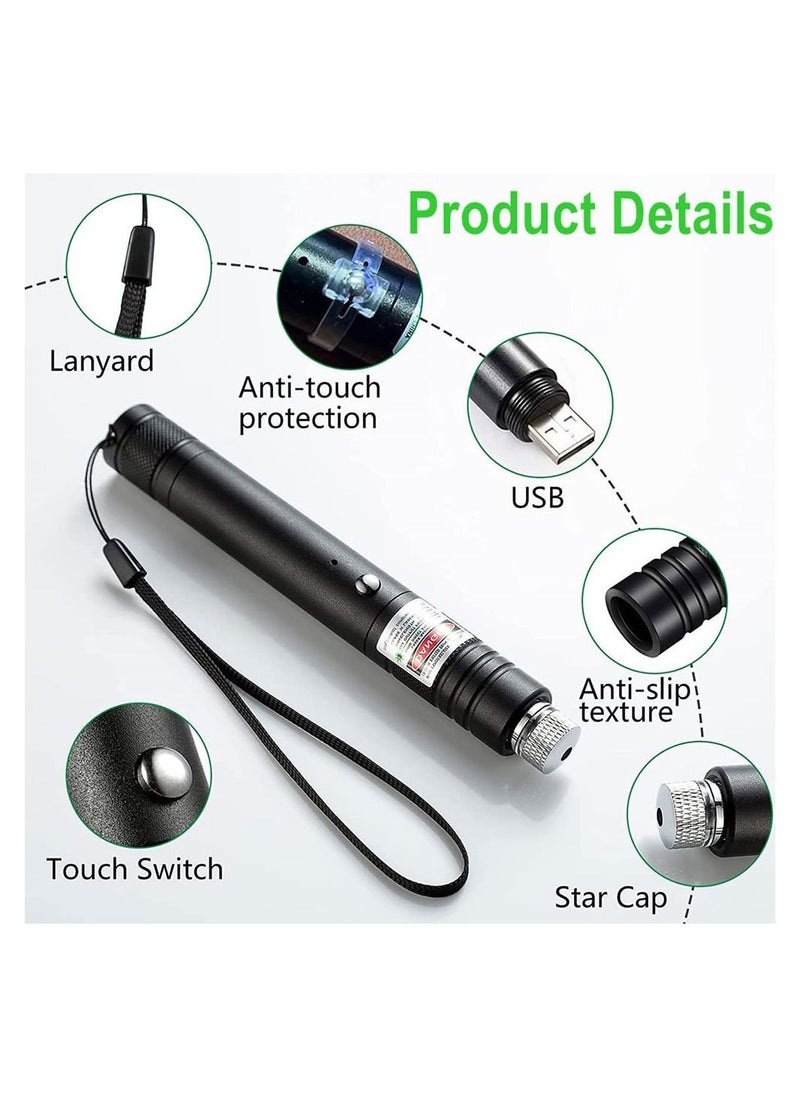 Cool Baby - COOLBABY Rechargeable Laser Pointer High Power Green Laser Pointer Tactical Long Range Laser Green Light Pointer for Outdoor Astronomy Camping Hunting - Image 1