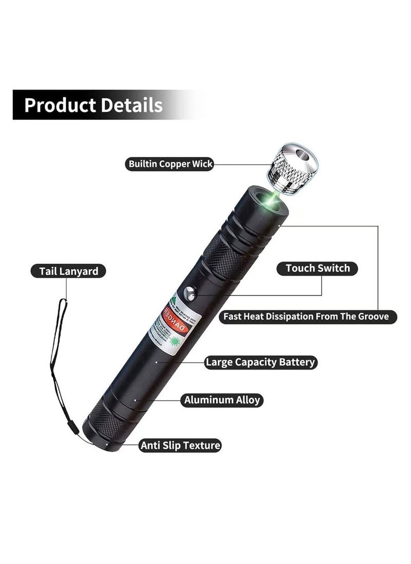 Cool Baby - COOLBABY Rechargeable Laser Pointer High Power Green Laser Pointer Tactical Long Range Laser Green Light Pointer for Outdoor Astronomy Camping Hunting - Image 1