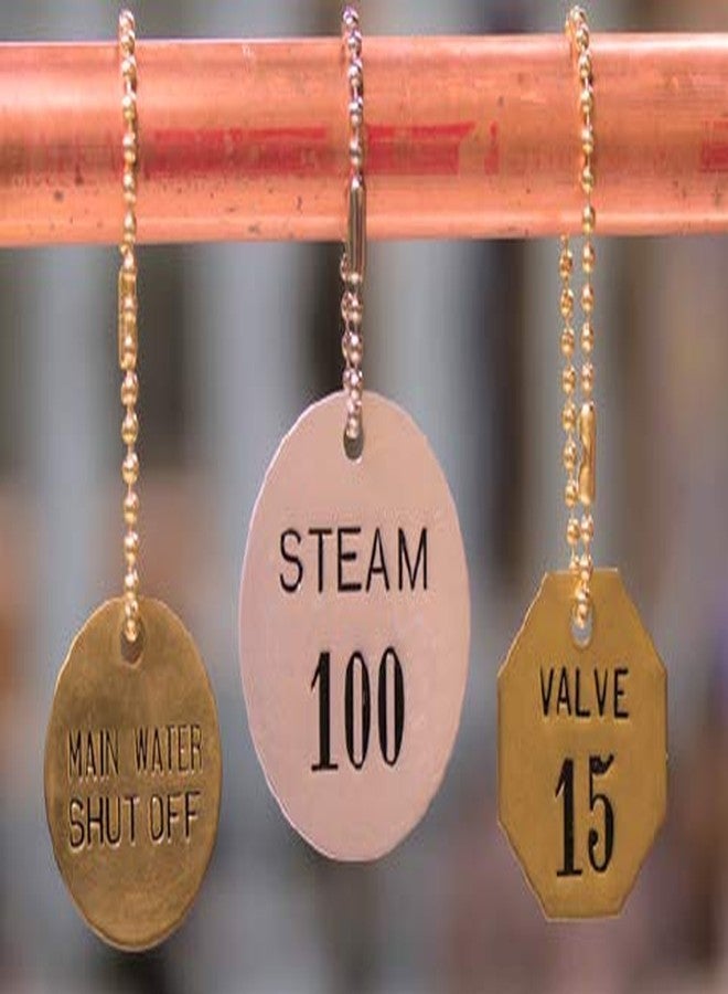 CH Hanson Metal Stamping Blanks - 1-1/4" Blank Tags with Holes, Name & Pet Tags, Label Equipment - Model 1090B, Durable 18-Gauge Brass (100 Count) - Image 3