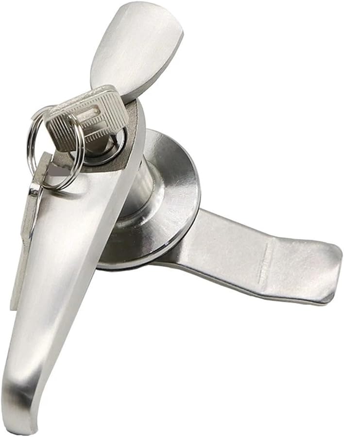 MS308 3 Key Lock Set 304 Stainless Steel 22mm Outdoor Handle Distribution Cabinet Lock - Image 1