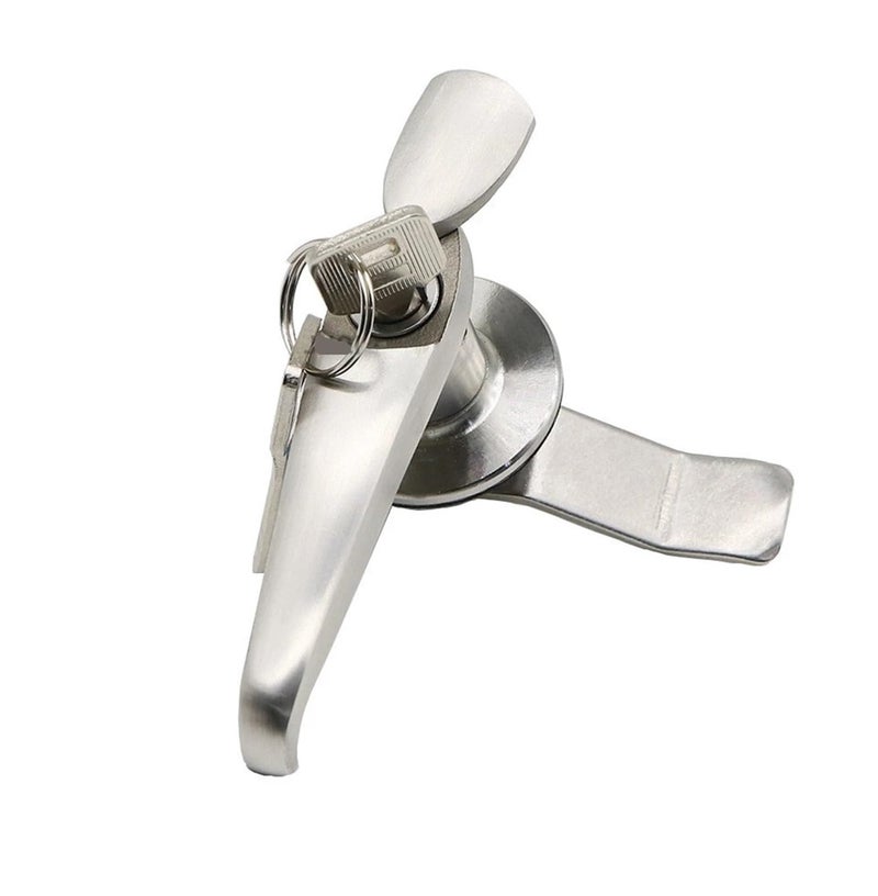 MS308 3 Key Lock Set 304 Stainless Steel 22mm Outdoor Handle Distribution Cabinet Lock - Image 2