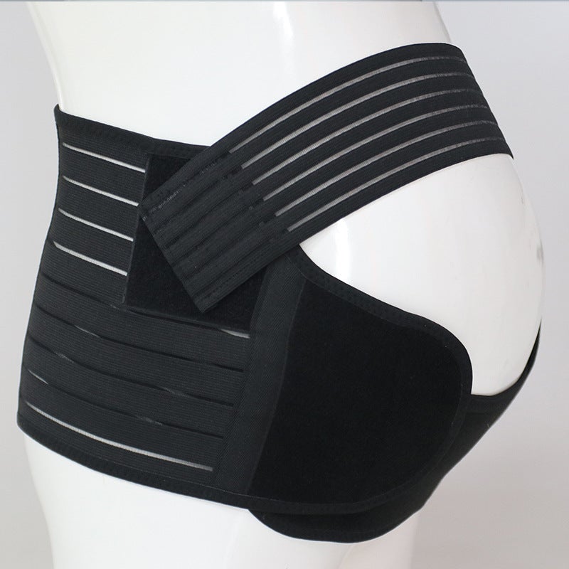 Generic Maternity Support Belt 3-Piece Set Adjustable Black 