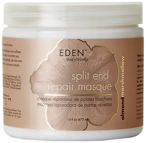 EDEN BodyWorks Almond Marshmallow Split End Repair Masque | 16 oz | Detangle, Strengthen, & Soften Hair - Image 1
