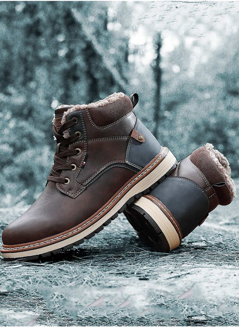 Generic - Brown combat boots for men - Image 1