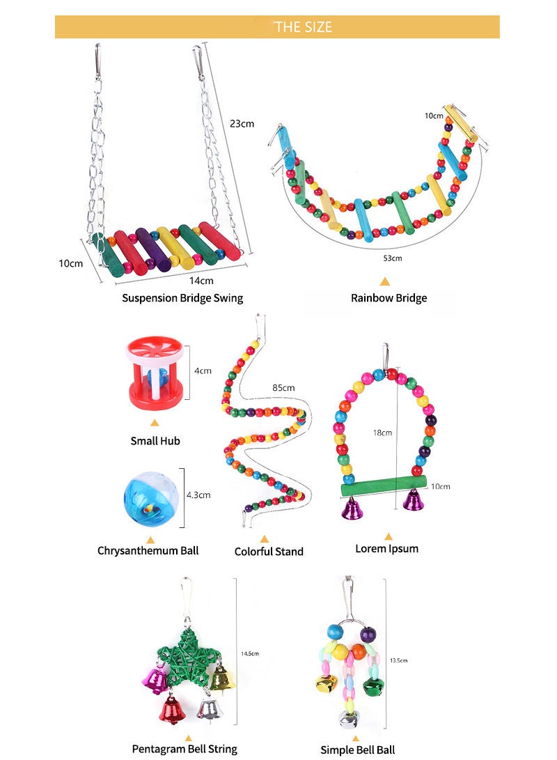 Kidle 12 قطعة من ألعاب الطيور الأليفة - Image 4