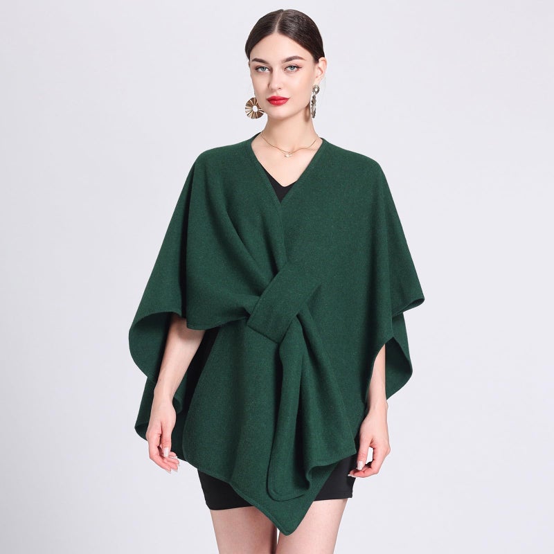 Reversible Thermal Scarf For Men Women Black Lightweight Winter Wear - Image 4