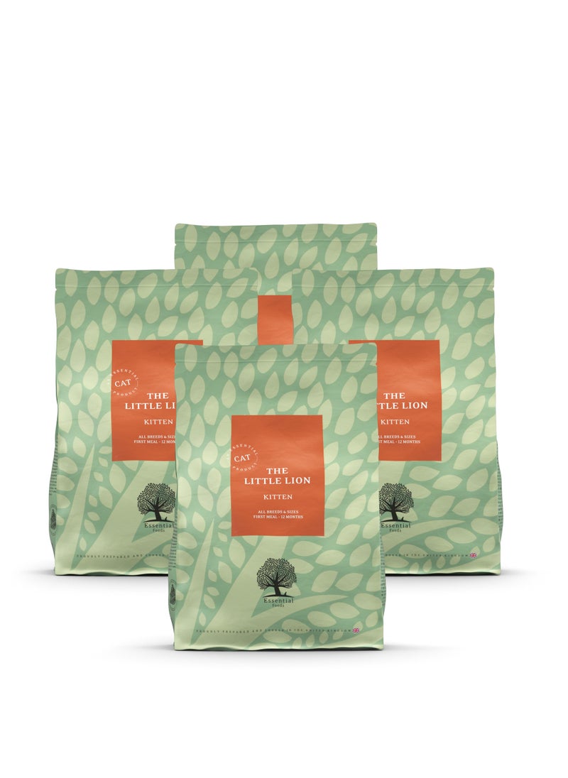 The Little Lion - Kitten Dry Food, duck, chicken, salmon, trout and egg  1.5kg