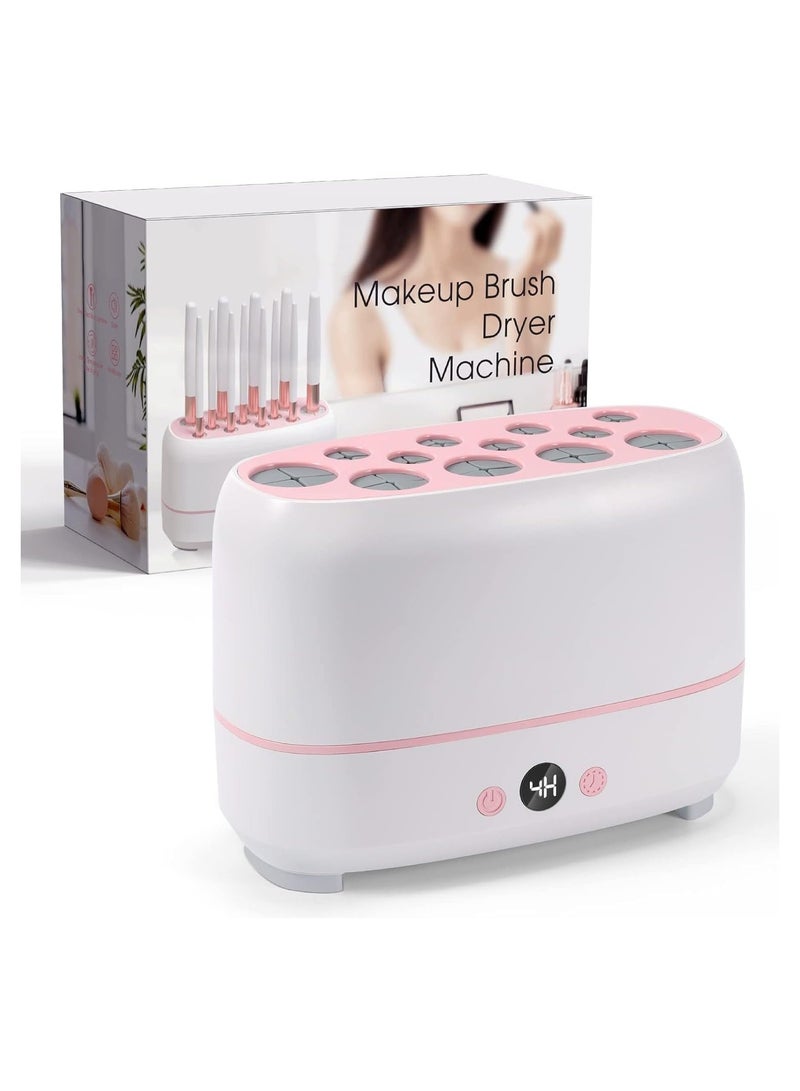 Electric Makeup Brush Cleaner and Dryer Machine – Automatic Cosmetic Brush Sanitizer with Thermostat for 12 Brushes or 2 Sponges - Image 1