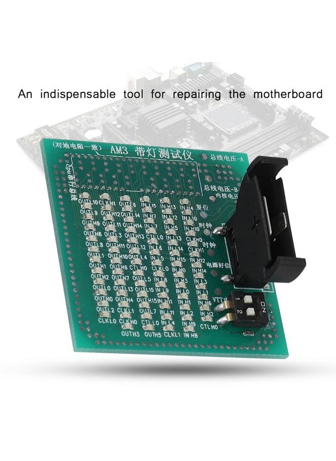 Thoraya For AMD LGA AM3 Computer Motherboard Socket Test CPU Analyzer Tester with LED  - Image 2