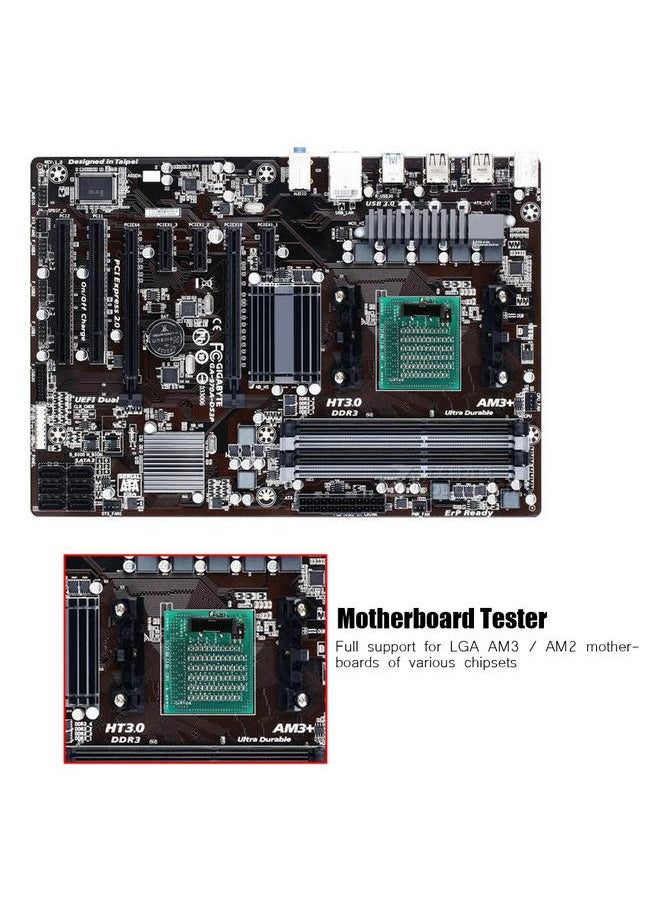 For AMD LGA AM3 Computer Motherboard Socket Test CPU Analyzer Tester with LED
