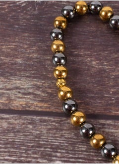 The Black Pearl Accessories Oxidant & Golden Hematite Stone Prayer Bead of 33 Beads  - Image 2