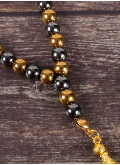The Black Pearl Accessories Oxidant & Golden Hematite Stone Prayer Bead of 33 Beads  - Image 3