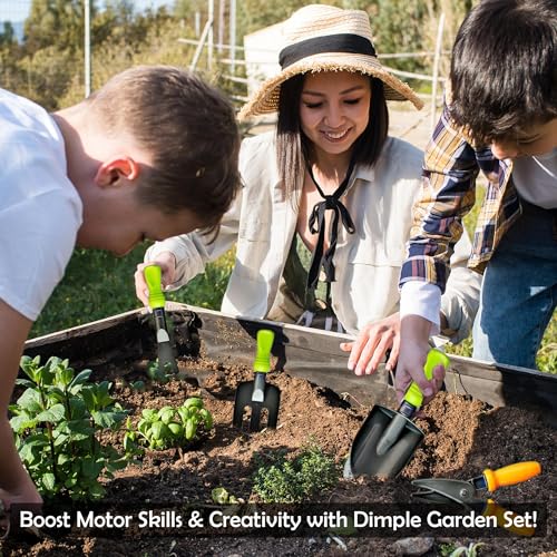 Dimple Garden Wagon & Tools Toy Set Premium 15 Pcs Kids Gardening Tools & Wagon Toy Set - Sturdy & Durable - Top Yd, Beach, Sand, Garden Play Set - Great for Kids & Toddlers - Image 5