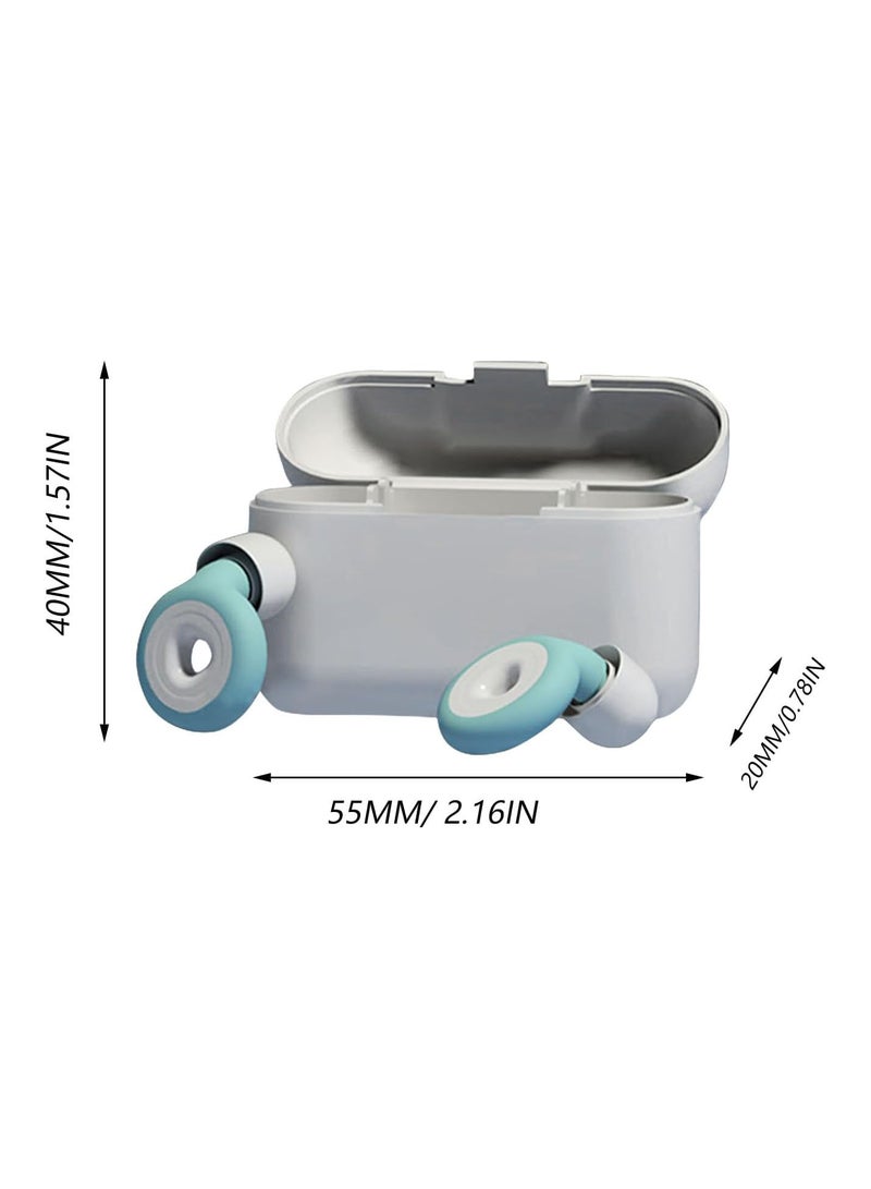 GGOOT 1 Pair Reusable Silicone Ear Plugs for Sleeping, Soft Ear Plugs Comfort Ear Plugs Noise Reduction by 27 DB, Also for Concentration - Image 3