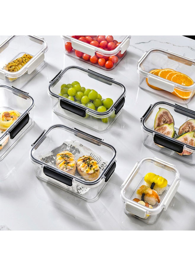 Fresh-keeping Box Food Grade Refrigerator Special Storage Box Frozen With Lid Sealed Box Food Nuts Fruit Food Cans-Specifications:Black Small Size  - Image 3