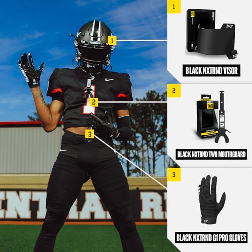 NXT NXTRND Nxtrnd G1 Pro Men's Football Gloves, Adult Sticky Receiver Gloves (Black, Medium) - Image 5