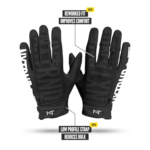 NXT NXTRND Nxtrnd G1 Pro Men's Football Gloves, Adult Sticky Receiver Gloves (Black, Medium) - Image 3