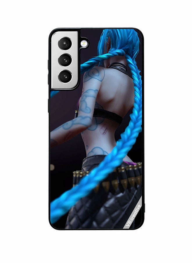 VR CREATIVE Protective Case Cover For Samsung Galaxy S22 Plus 5G Jinx League Of Legends Design Multicolour - Image 1