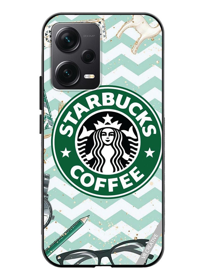 VR CREATIVE Protective Case Cover For Xiaomi Redmi Note 12 Discovery Starbucks Coffee Design Multicolour - Image 1