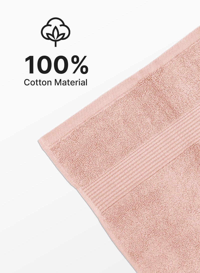 American Linen Feather Touch Bath Towel 550 GSM 100% Cotton Terry 70x140 cm -Luxury Feel Super Absorbent Quick Dry - (Pink) - Image 3