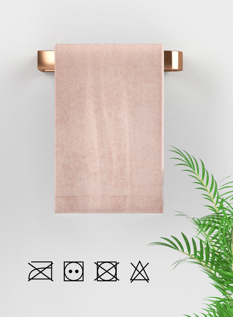American Linen Feather Touch Bath Towel 550 GSM 100% Cotton Terry 70x140 cm -Luxury Feel Super Absorbent Quick Dry - (Pink) - Image 4