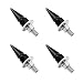 SHMZK 4 PCS Spikes License Plate Screws for Car Anti Theft Spike Shape Aluminum Car Plate Frame Fastenings Bolt Cool Licence Plate Screw Set for Car Truck Motorcycle Car Accessories Black - Image 2
