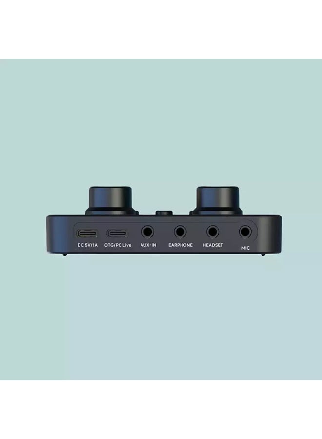 BOX6 Live Sound Card Voice Changer – USB Audio Mixer for Mobile Phone & PC with DSP Effects, Live Streaming & Recording - Image 4