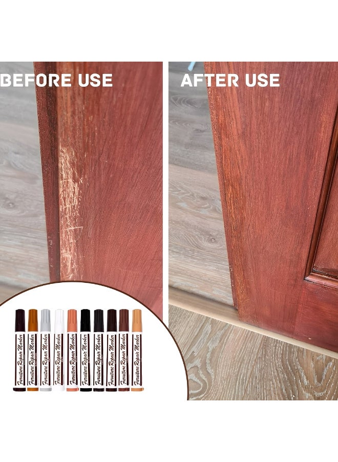 Sakina Wood Furniture Repair Kit, Wood Markers and Wax Sticks with Sharpener, Multi-Color Touch Up for Tables, Floors, Cabinets, Doors, Beds and Shelves - Image 5