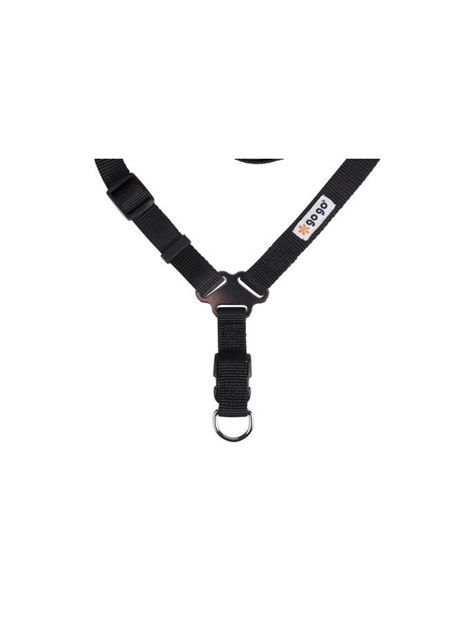 GOGO Pet Products Comfy Nylon 3/4-Inch Adjustable Easy Pet Harness, Medium, Black - Image 4